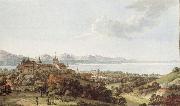 Johann Ludwig Aberli Seen Lausanne oil painting reproduction